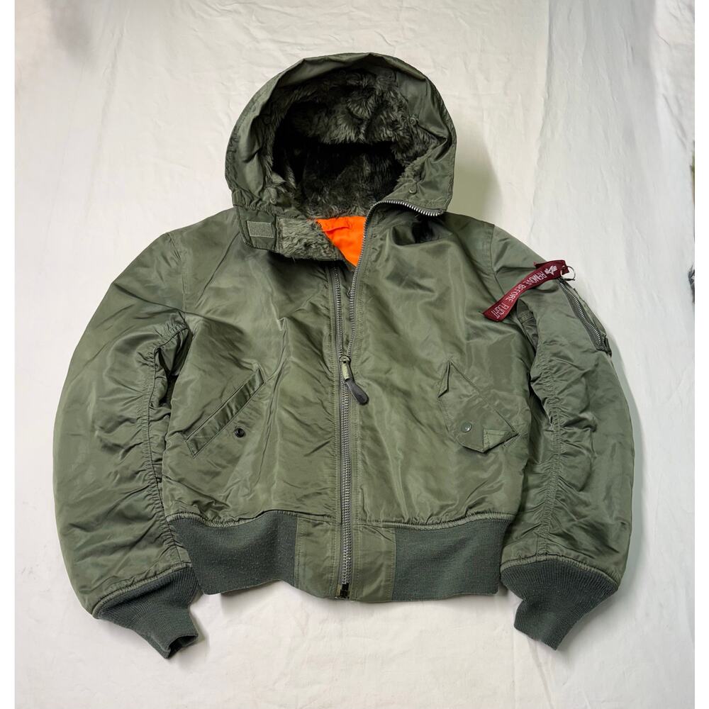 Flyer's Intermediate Mens MA-1 Reversible Bomber Jacket size M alpha have flaw